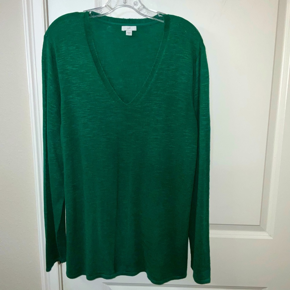 J. Jill V-Neck Lightweight Sweater